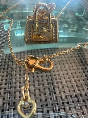 Kate Spade Gold Mini Handbag Pendant Necklace - Elegant Women’s Bag Charm